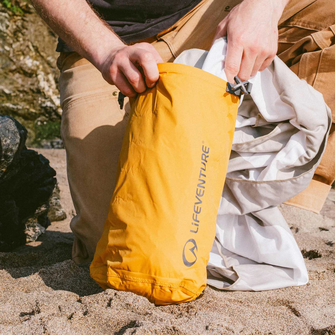 Lifeventure Stormlight Waterproof Dry Bags - 2 Litres Yellow