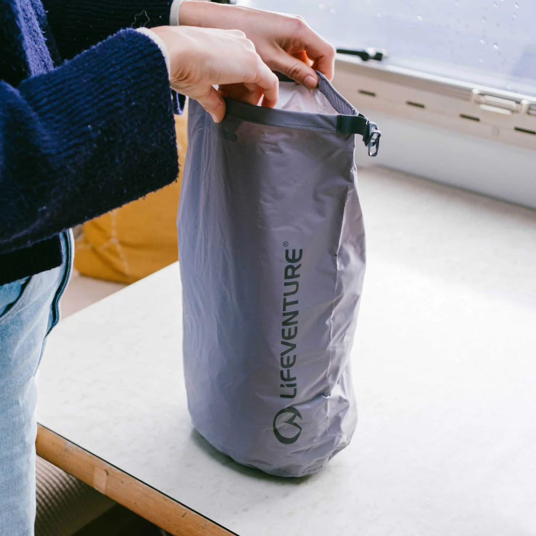 Lifeventure Stormlight Waterproof Dry Bags - 5 Litres Grey