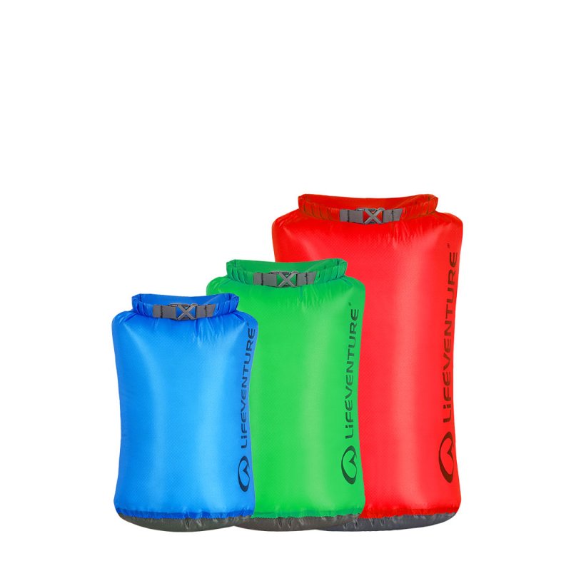 Lifeventure Ultralight Dry Bag Multipack - Bright Colours