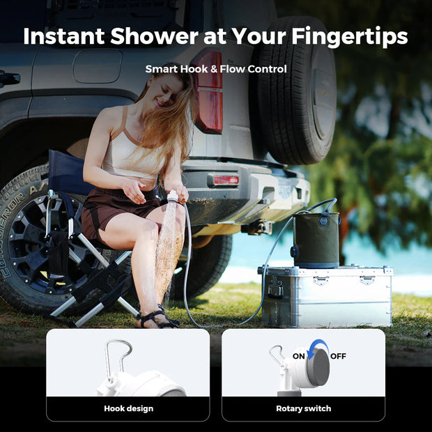 Flextail Tiny Shower - World's Smallest Instant Portable Powerful Shower