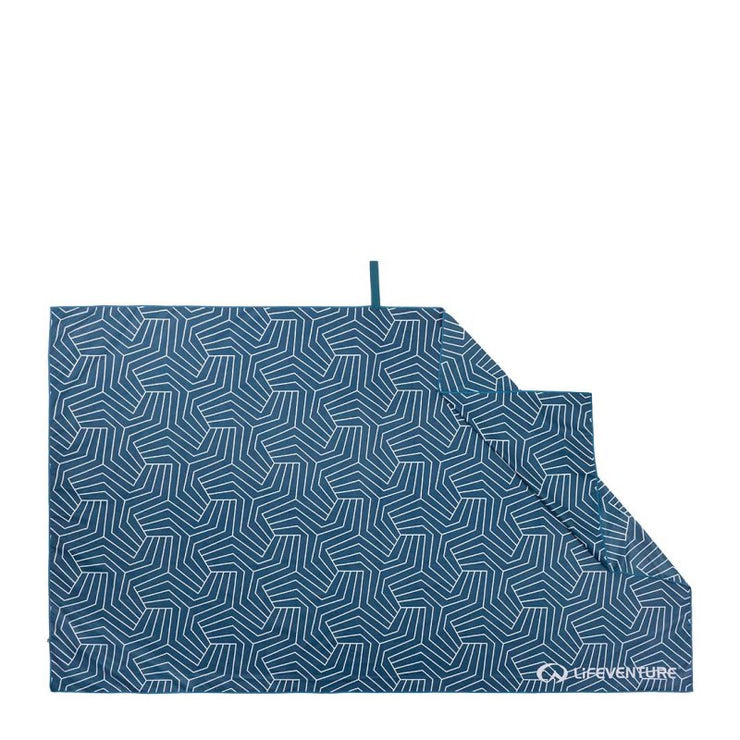 Lifeventure SoftFibre Recycled Printed Towel - Giant Navy