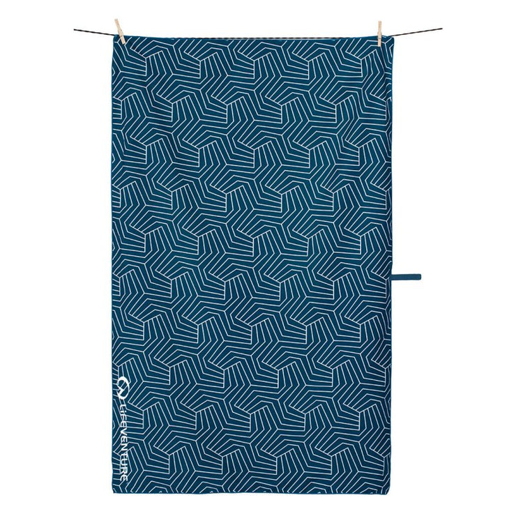 Lifeventure SoftFibre Recycled Printed Towel - Giant Navy