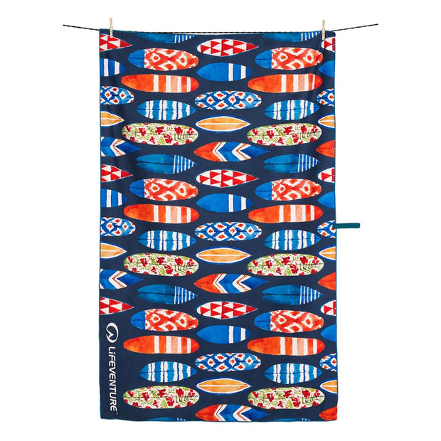Lifeventure SoftFibre Giant Recycled Towel - Surfboards