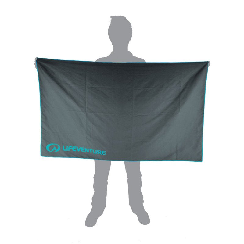 Lifeventure SoftFibre Recycled Trek Towel - XLarge Grey