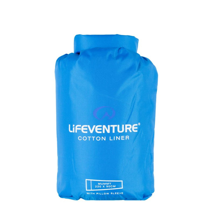 Lifeventure Cotton Sleeping Bag Liner - Mummy