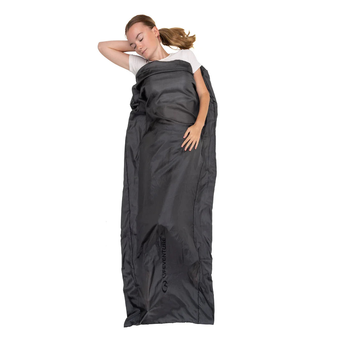 Lifeventure Silk Sleeping Bag Liner - Mummy Grey