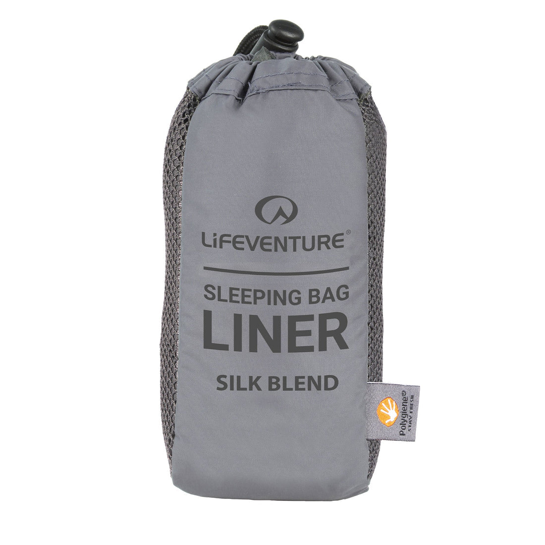 Lifeventure Silk Sleeping Bag Liner - Rectangular Grey