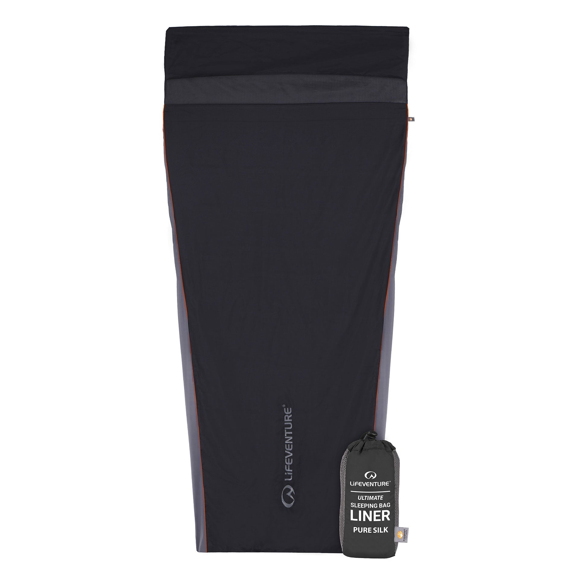 Lifeventure Silk Ultimate Sleeping Bag Liner - Grey Mummy