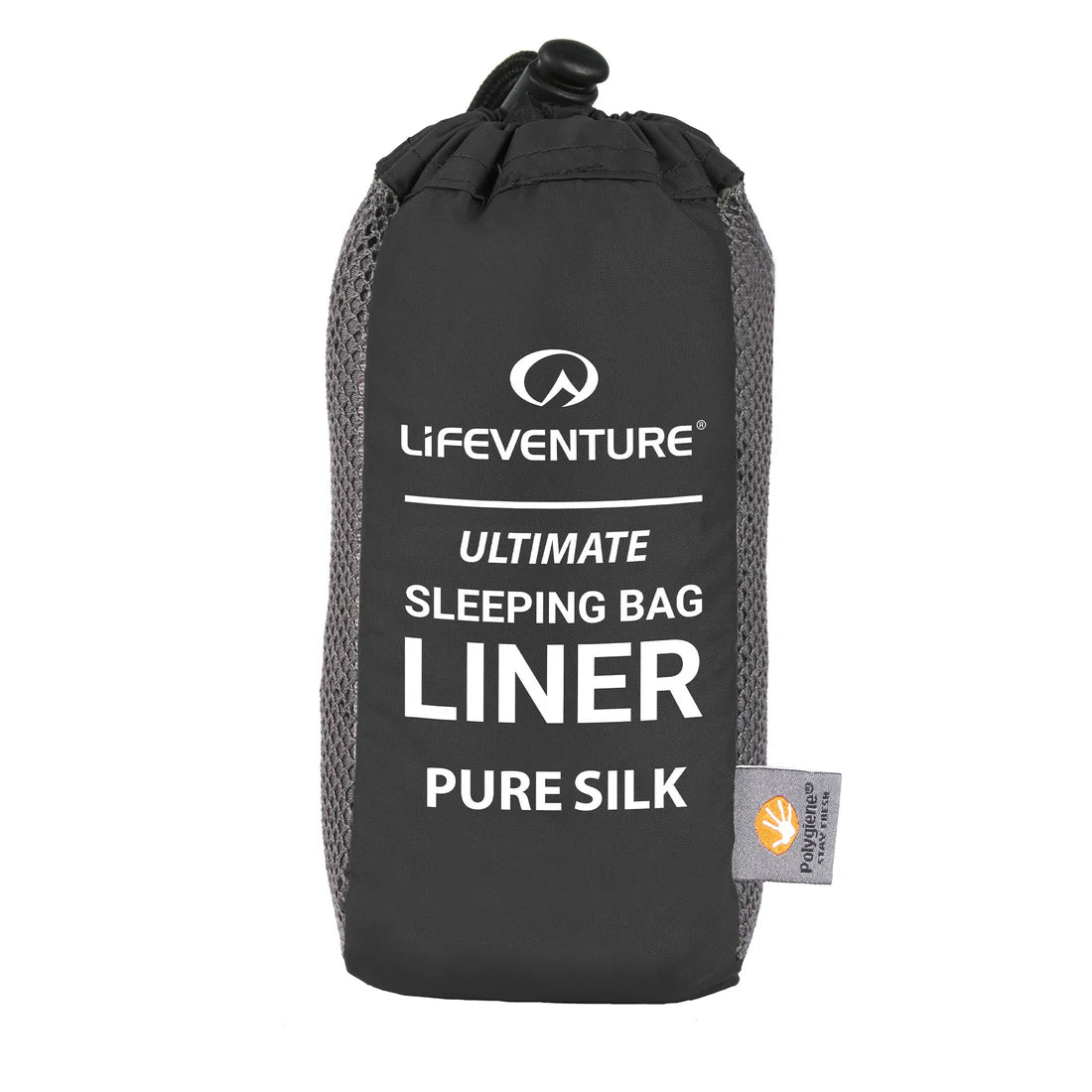 Lifeventure Silk Ultimate Sleeping Bag Liner - Grey Rectangular