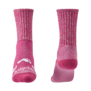 Bridgedale Junior All Season Merino Comfort Boot Socks - Pink