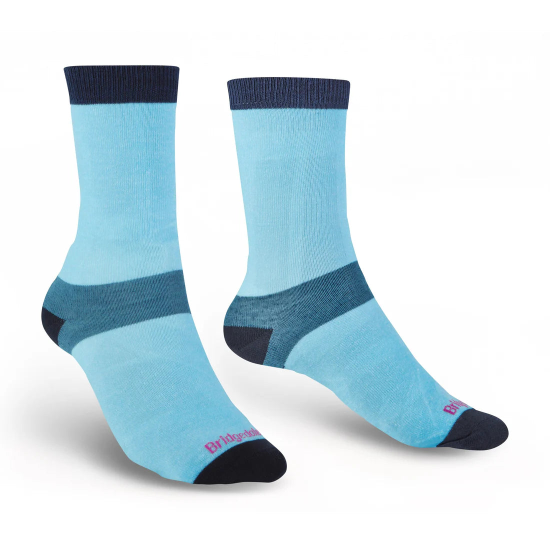 Bridgedale Women's Coolmax Liner Socks (Twin Pack) - Sky Blue