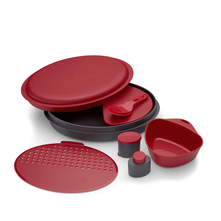 Primus Camping Dinnerware Meal Set - Red