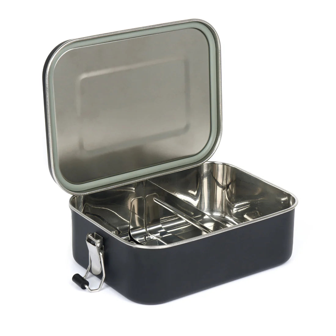 Lifeventure Stainless Steel Lunch Box - Black