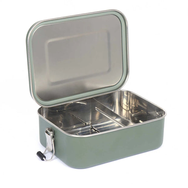Lifeventure Stainless Steel Lunch Box - Khaki Green