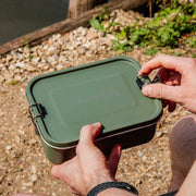 Lifeventure Stainless Steel Lunch Box - Khaki Green