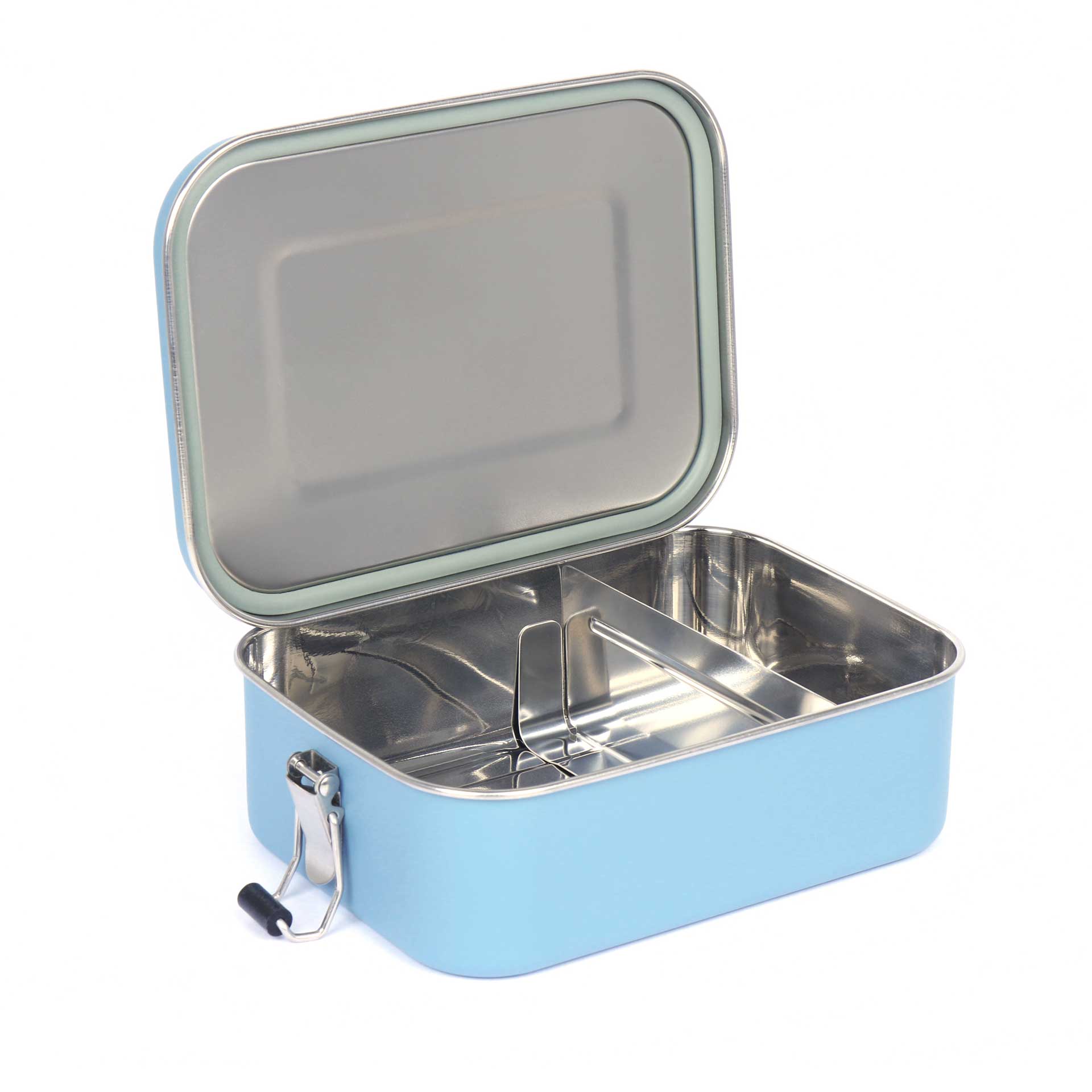 Lifeventure Stainless Steel Lunch Box - Ice Blue