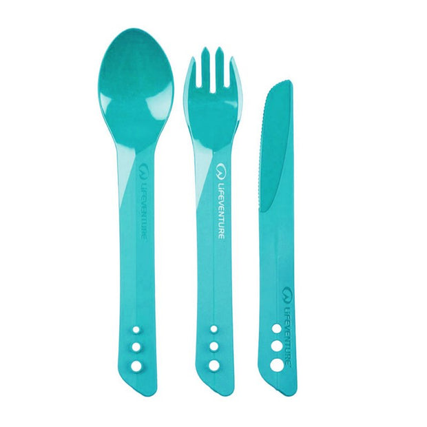 Lifeventure Ellipse 4 Piece Camping Tableware Set - Teal