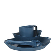 Lifeventure Ellipse 4 Piece Camping Tableware Set - Navy