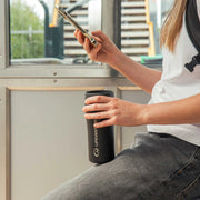 Lifeventure One-Touch Thermal Mug - Black 350ml