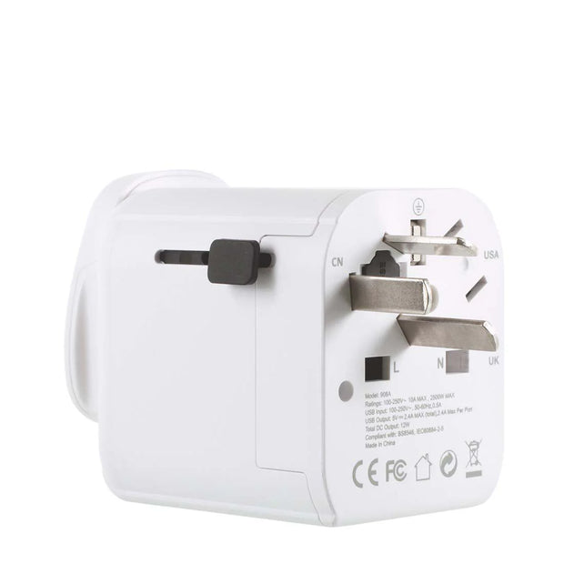Lifeventure USB UK-World Travel Adapter