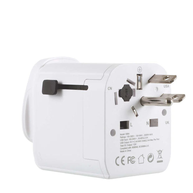 Lifeventure USB UK-World Travel Adapter