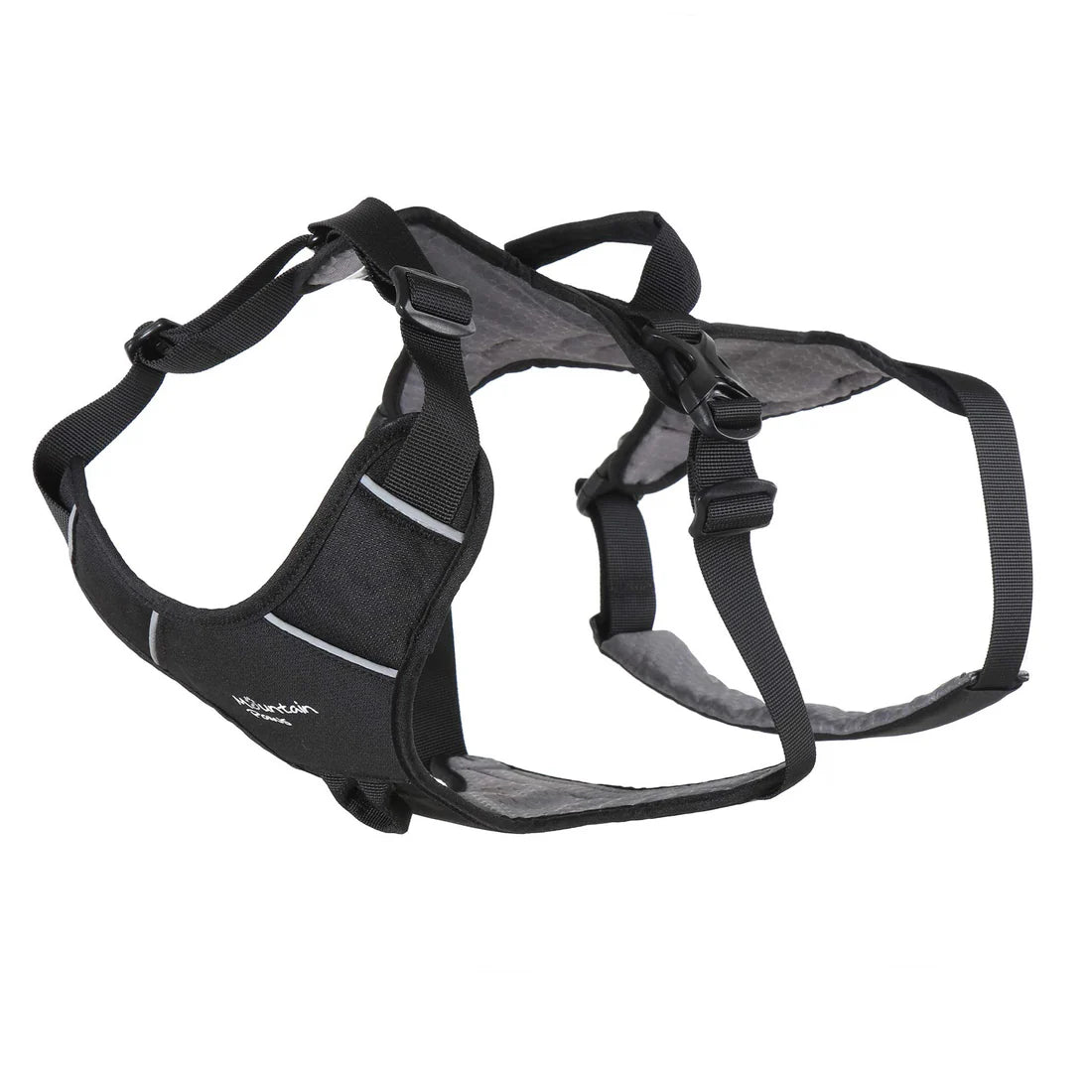 Mountain Paws Adjustable 3 Strap Dog Harness - Black