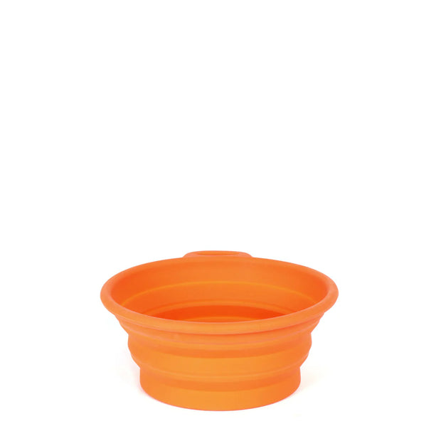 Mountain Paws Silicone Collapsible Dog Bowl - Orange