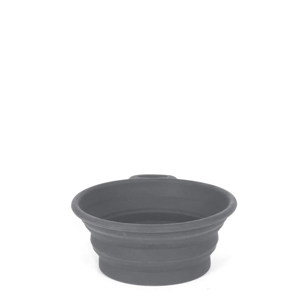 Mountain Paws Silicone Collapsible Dog Bowl - Grey