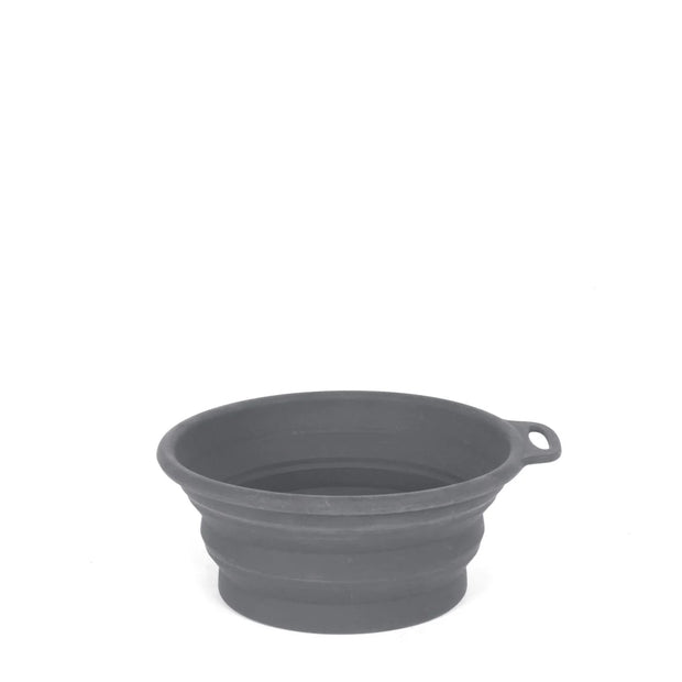 Mountain Paws Silicone Collapsible Dog Bowl - Grey