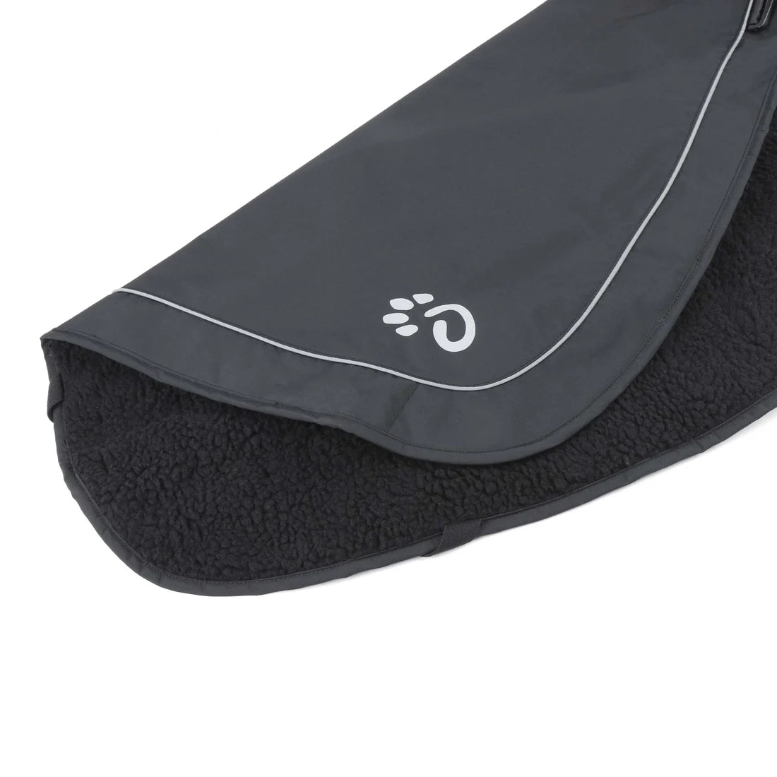 Mountain Paws Fleece Lined Waterproof Dog Coat - Black