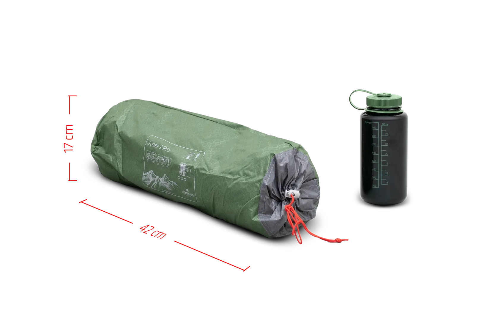 Robens Aster 2 Pro 2 Person Freestanding Backpacking Tent - Green