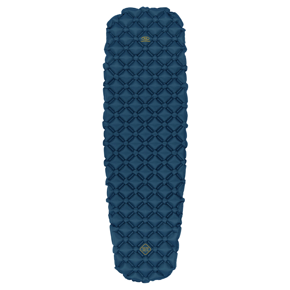 Highlander NAP-PAK Inflatable Camping Sleeping Mat - Deep Blue