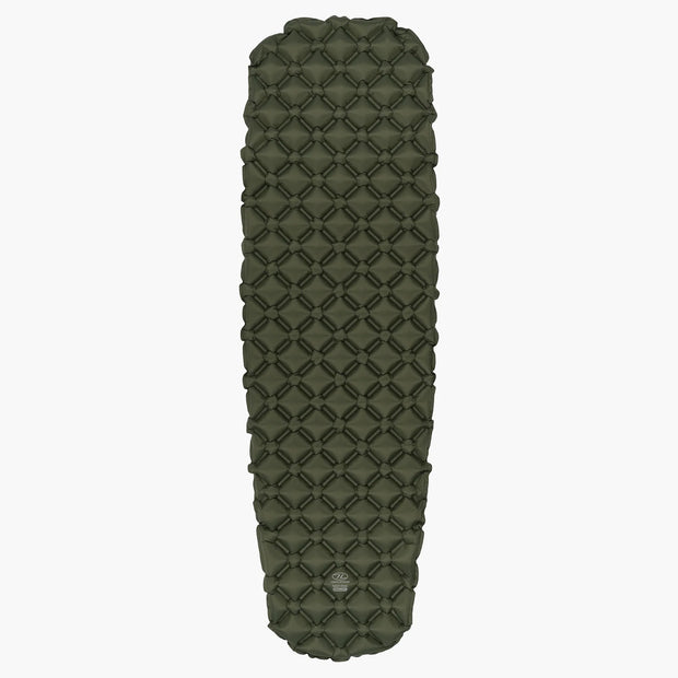 Highlander NAP-PAK Inflatable Camping Sleeping mat - Green