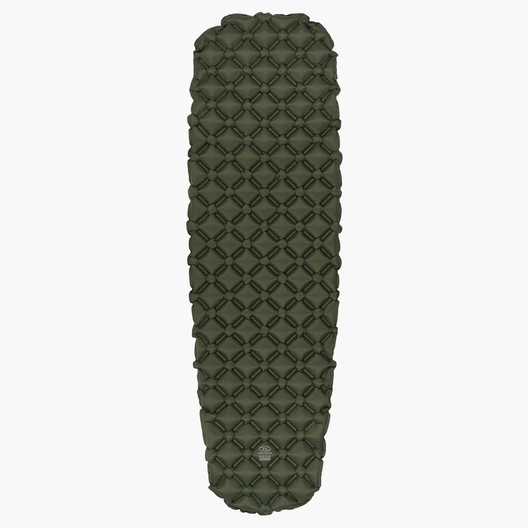 Highlander NAP-PAK Inflatable Camping Sleeping mat - Green