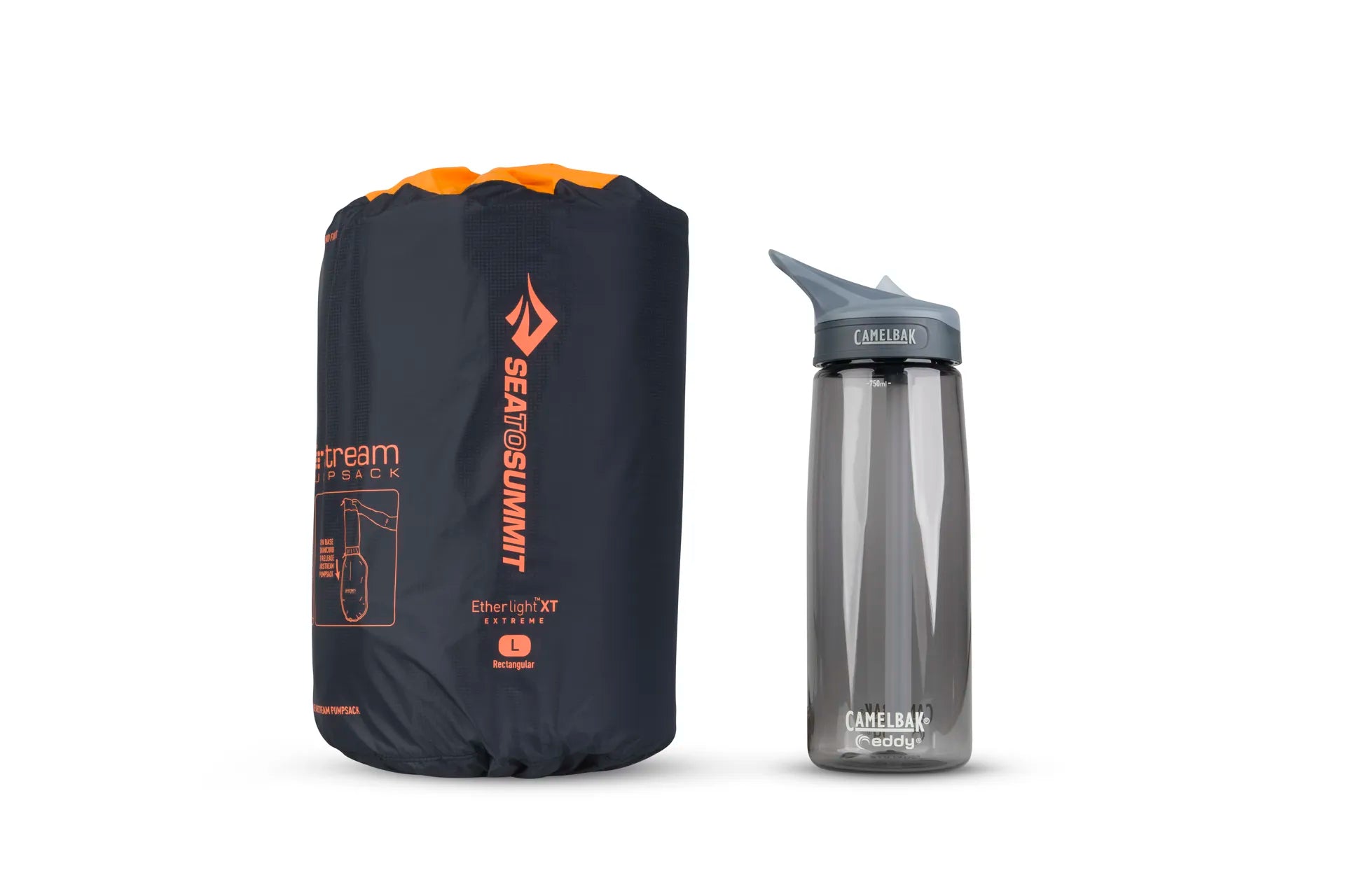 Sea To Summit Ether Light XT Extreme Insulated Sleeping Mat (Rectangular Large) - Black/Orange