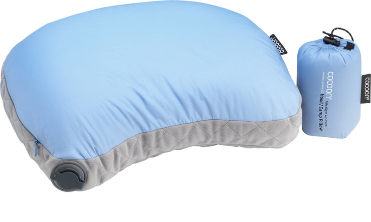 Cocoon Air-Core Hood Pillow Ultralight - Light Blue/Grey