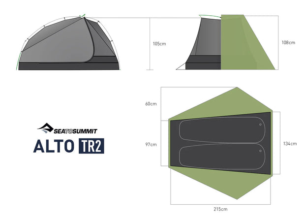 Sea To Summit Alto TR2 - Two Person Ultralight Tent