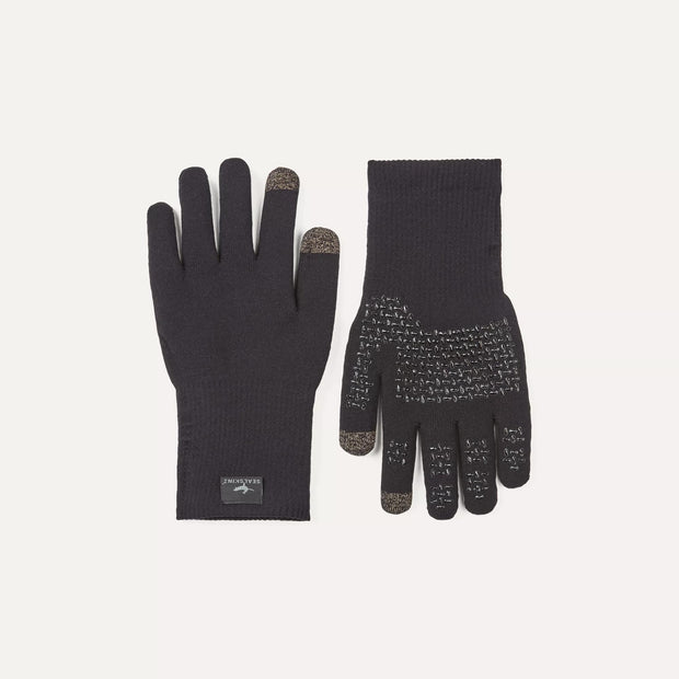 Sealskinz Anmer Waterproof All Weather Ultra Grip Knitted Glove - Black