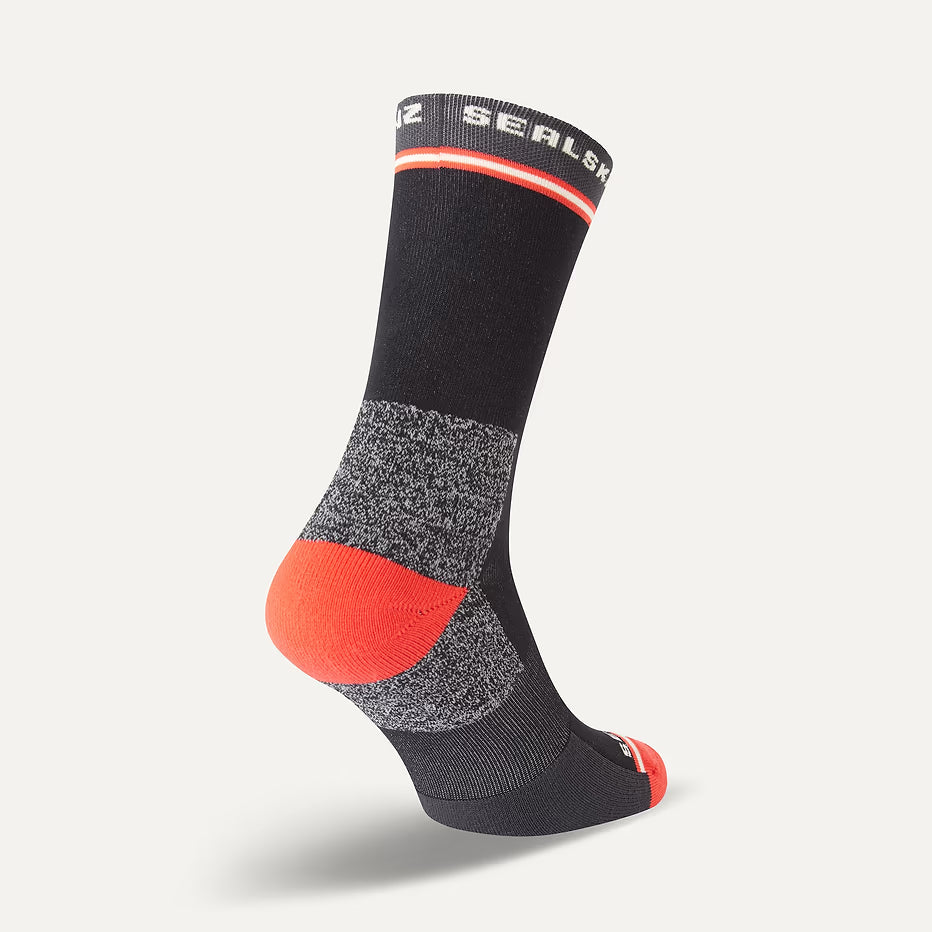 Sealskinz Blofield Double Layer Mid Length Anti-Blister Running Sock - Black