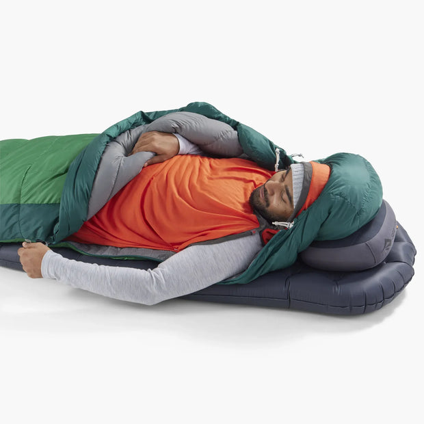 Sea To Summit Ascent -1°C Down Sleeping Bag - Regular Rain Forest Green