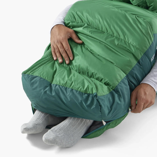 Sea To Summit Ascent -1°C Down Sleeping Bag - Regular Rain Forest Green