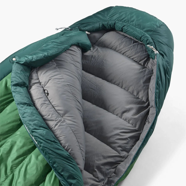 Sea To Summit Ascent -1°C Down Sleeping Bag - Regular Rain Forest Green