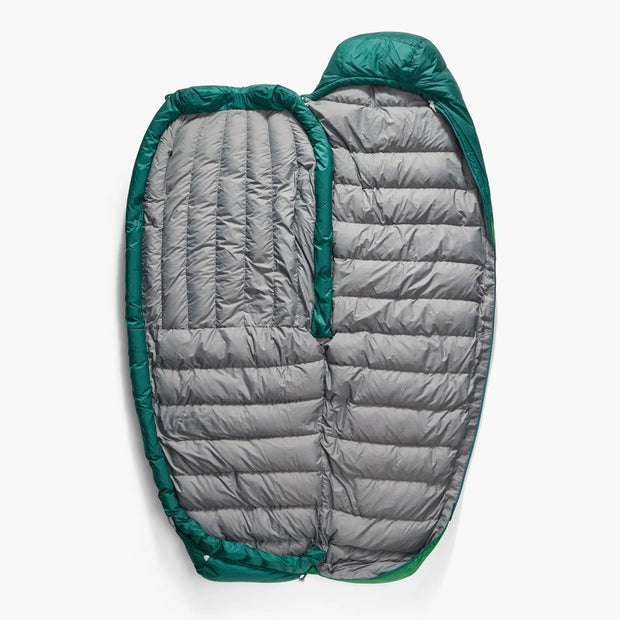 Sea To Summit Ascent -1°C Down Sleeping Bag - Regular Rain Forest Green