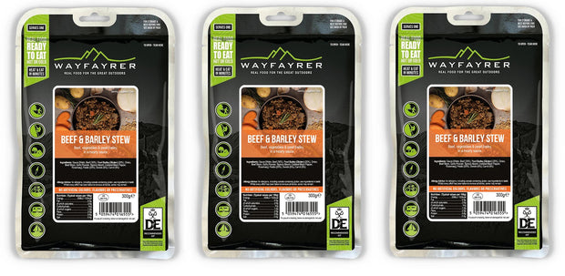 Wayfayrer Boil in the Bag Camp Food - Beef & Barley (New Flavour)