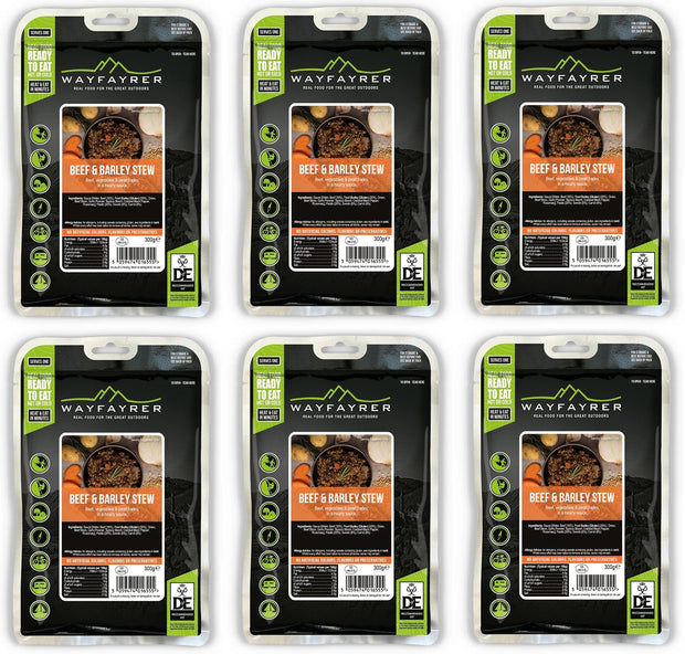 Wayfayrer Boil in the Bag Camp Food - Beef & Barley (New Flavour)