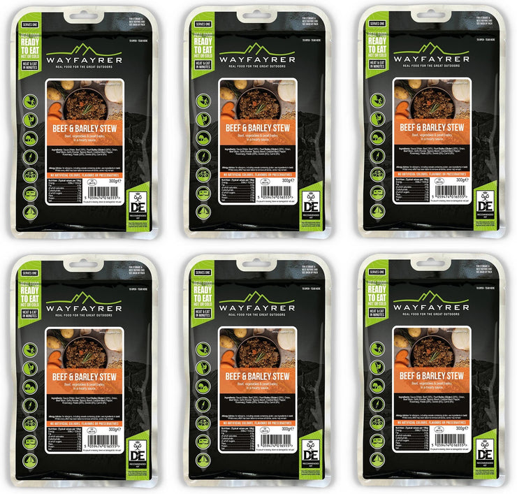 Wayfayrer Boil in the Bag Camp Food - Beef & Barley (New Flavour)