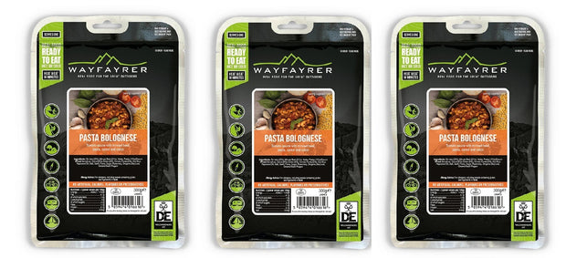 Wayfayrer Boil in the Bag Camp Food - Meal Pasta & Bolognese (New Flavour)