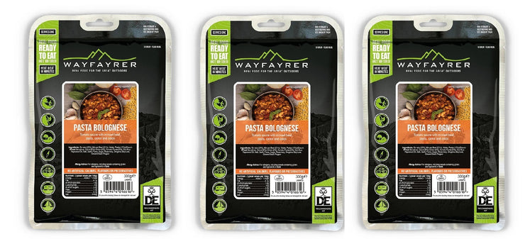Wayfayrer Boil in the Bag Camp Food - Meal Pasta & Bolognese (New Flavour)