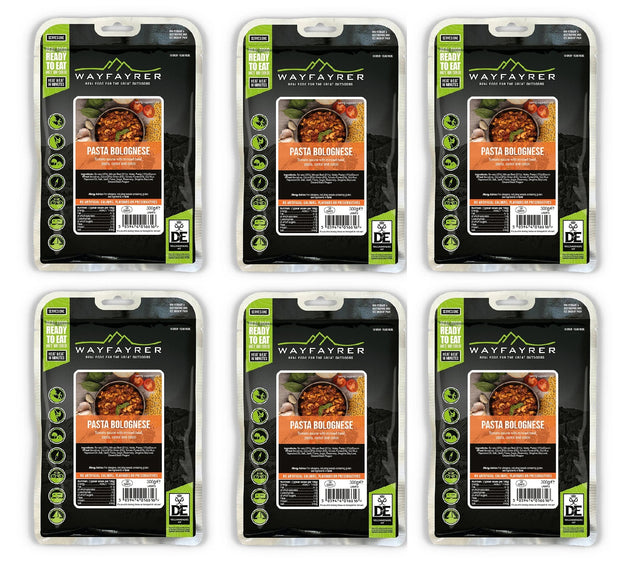 Wayfayrer Boil in the Bag Camp Food - Meal Pasta & Bolognese (New Flavour)