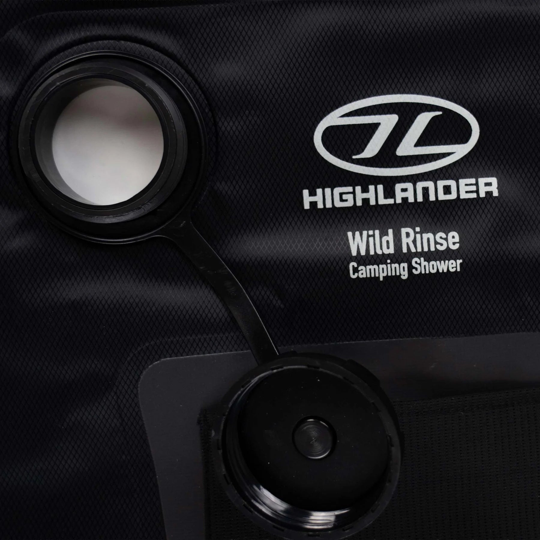 Highlander Wild Rinse Camping Shower - Black